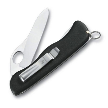 Нож VICTORINOX Sentinel Clip One Hand 111мм 5 функций цв. черный в интернет магазине Rybaki.ru