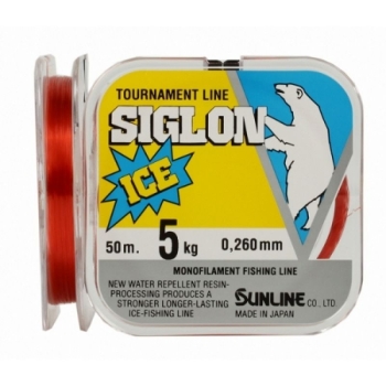 Леска SUNLINE Siglon Ice Fishing 50 м цв. красный 0,31 мм в интернет магазине Rybaki.ru