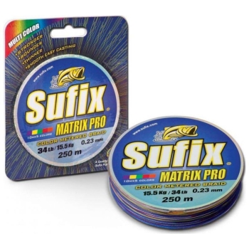 Плетенка SUFIX Matrix Pro цв. разноцветный 250 м 0,20 мм 18 кг в интернет магазине Rybaki.ru