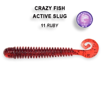 Слаг CRAZY FISH Active Slug 2,8