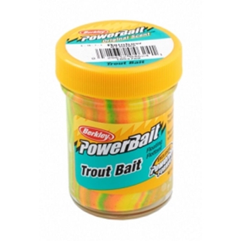 Паста форелевая BERKLEY PowerBait Biodegradable TroutBait цв. радуга в интернет магазине Rybaki.ru