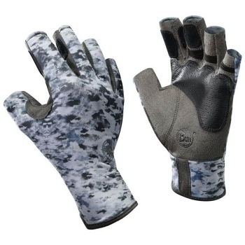 Перчатки BUFF Pro Series Angler Gloves цвет Fish Camo